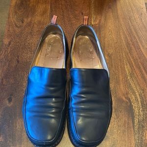 Hermes black loafers